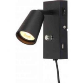 Leselys LED Unilamp Kony med USB sort