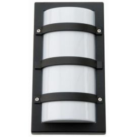 Trio utelampe med led Sort