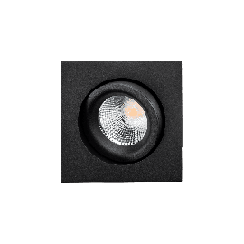SG Junistar Square Lux Sort 7W LED 2700K Ra 98