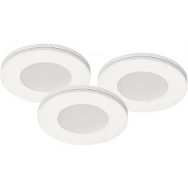 LED møbelspot sett av 3stk LED, 3x3W, 230V, IP21 hvit