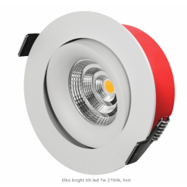 Elko bright tilt led 7w 2700k, hvit