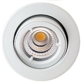 LED Downlight GU10 5W COB Dimbar 2700K Matt hvit