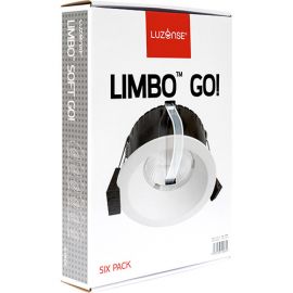 Unilamp Limbo Go 6-pack 8W 2700K IP44 Matt Hvit