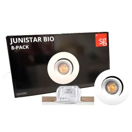 SG Junistar BIO Hvit 2700K 8-pack