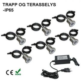 LED Trappe/ Terraselys IP67 6 Stk
